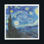PAPIER NAPKIN : VAN GOGH : STARRY NACHT SERVIETTE<br><div class="desc">PAPIER NAPKIN : VAN GOGH : STARRY NACHT</div>