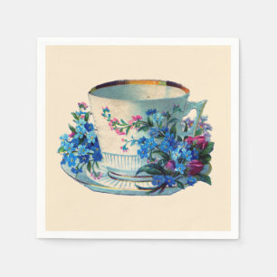 PAPIER NAPKIN: VINTAGES TEACUP SERVIETTE