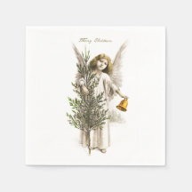 PAPIER NAPKIN : WEINCHRISTMAS ANGEL