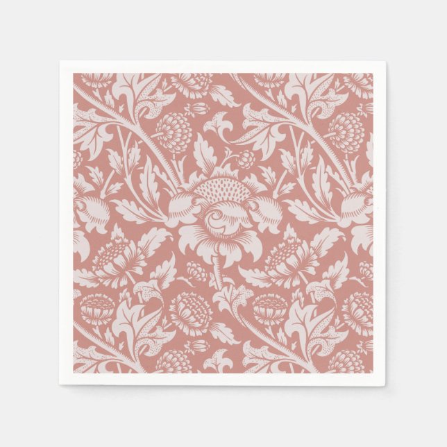 PAPIER NAPKIN : WILLIAM MORRIS : FLORAL SERVIETTE (Vorderseite)
