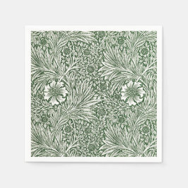 PAPIER NAPKIN : WILLIAM MORRIS : FLORALLE MARIGOLS SERVIETTE