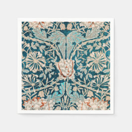 PAPIER NAPKIN : WILLIAM MORRIS : HONEYSUCKLE SERVIETTE