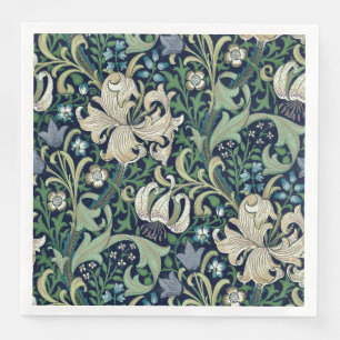 PAPIER NAPKIN : WILLIAM MORRIS : HONEYSUCKLE SERVIETTE