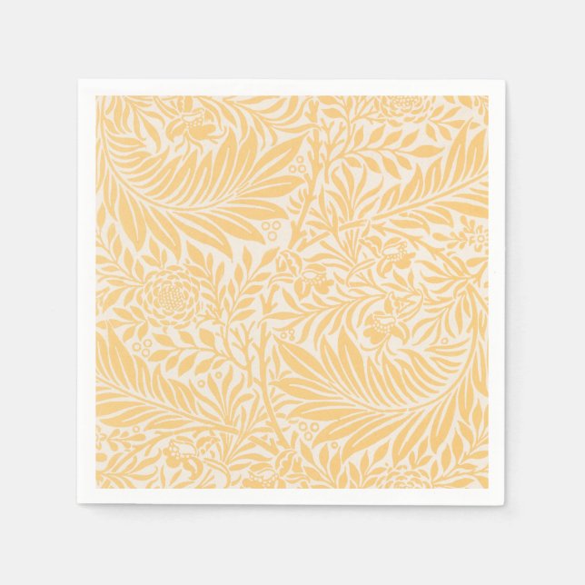 PAPIER NAPKIN : WILLIAM MORRIS : LARKSPUR SERVIETTE (Vorderseite)