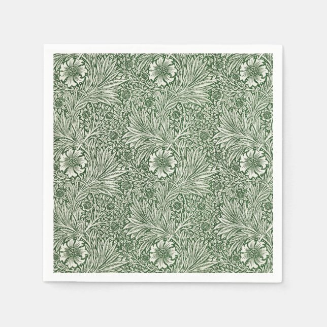 PAPIER NAPKIN : WILLIAM MORRIS: MARIGOLS SERVIETTE (Vorderseite)