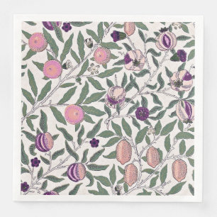 PAPIER NAPKIN : WILLIAM MORRIS:POMEGRANATE SERVIETTE