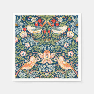 PAPIER NAPKIN : WILLIAM MORRIS STRAWBERRY THIEVY SERVIETTE
