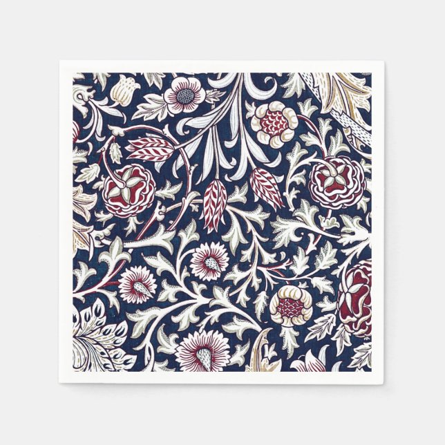 PAPIER NAPKIN : WILLIAM MORRIS : TRENT SERVIETTE (Vorderseite)