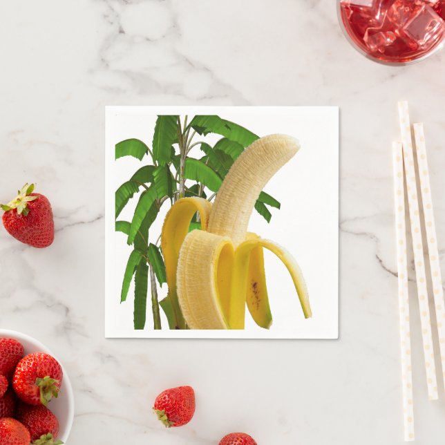 Papier Napkins, Bananenbaum Napkins Serviette (Beispiel)
