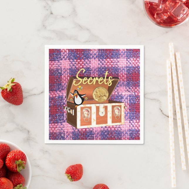 Papier Napkins, Brustpinguin Serviette (Beispiel)