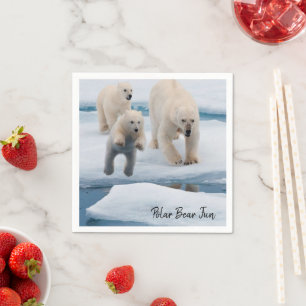 Papier Napkins, Eisbär Serviette