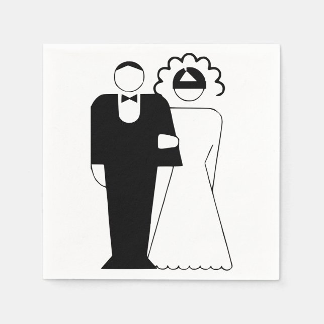 Papier Napkins, Hochzeitsdekoration und Party Serviette (Vorderseite)