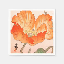 PAPIER NAPKINS JAPANISCHE POPPY SERVIETTE