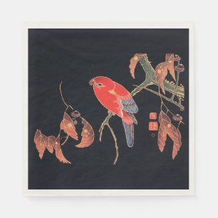 PAPIER NAPKINS : JAPANISCHE WOODBLOCK : ITÖ JUKUCH SERVIETTE