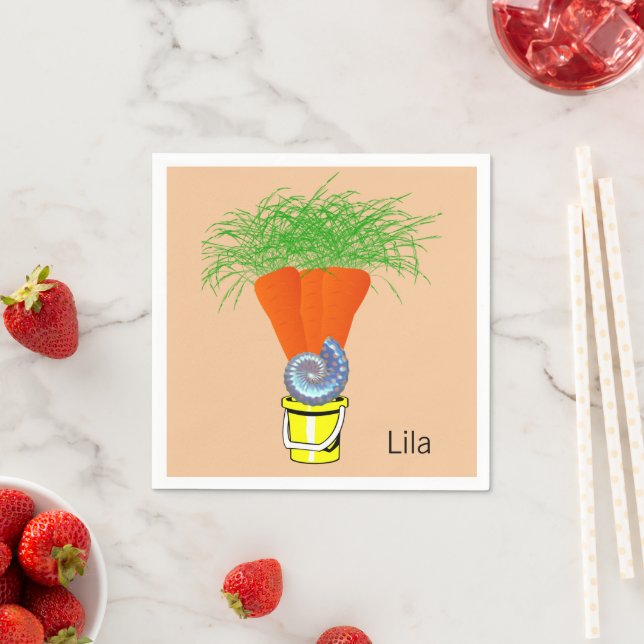 Papier Napkins, Karotten Serviette (Beispiel)