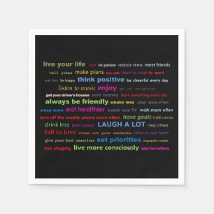 Papier Napkins Motivierend Zitate Serviette