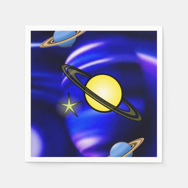 Papier Napkins Planets Serviette (Vorderseite)
