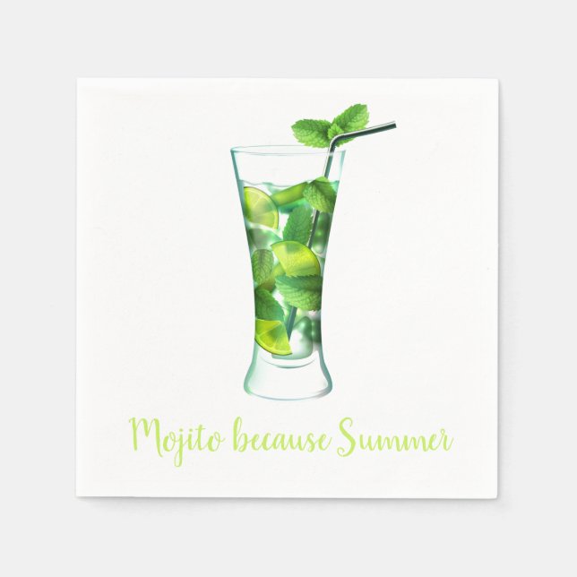 Papier Napkins, Standardcocktail Serviette (Vorderseite)