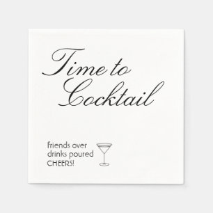 Papier Napkins, Standardcocktail Serviette