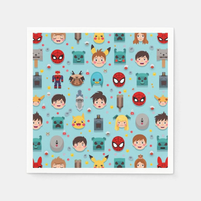 Papier Napkins, Standardcocktail Serviette (Vorderseite)