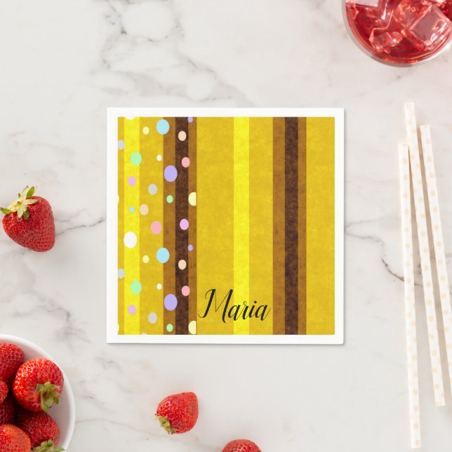 Papier Napkins, Streifen Serviette (Beispiel)