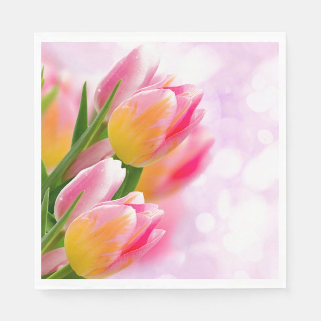 Papier Napkins-Tulips Serviette (Vorderseite)