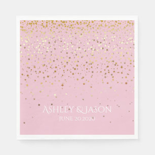 PAPIER-PARTY VERWERTBAR NAPKINS PETITE GOLDEN STAR SERVIETTE