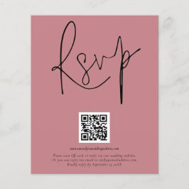PAPIER | QR Code Script Wedding Dusty Rose UAWG