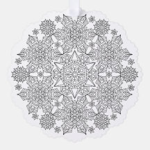 Papier-Schneeflocken-Farbseiten-Ornament