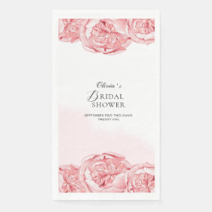Papier-Serviette Brautparty Pfingstrosen Serviette