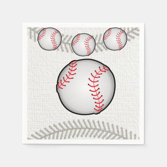 Papier-Servietten Baseball Serviette (Vorderseite)
