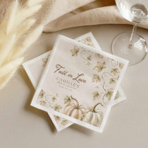 Papier-Servietten für Brautparty 'Fall in Love'