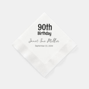 Papier-Servietten für die 90. Geburtstagsfeier Serviette