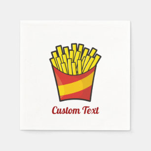 Papier-Servietten für Pommes Frites Serviette