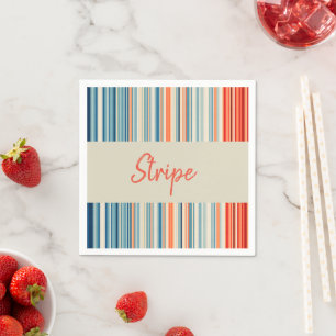 Papier-Servietten, Streifen Serviette