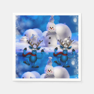 Papier-Servietten Weihnachten Serviette
