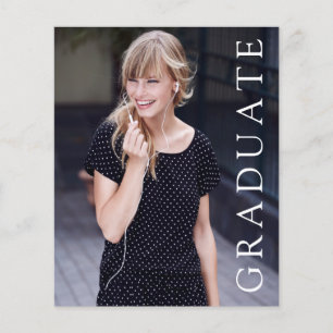 PAPIER Sie tat es Foto Abschluss Ankündigung