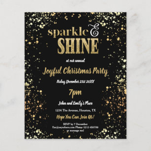 PAPIER Sparkle Shine Gold Black Christmas Party