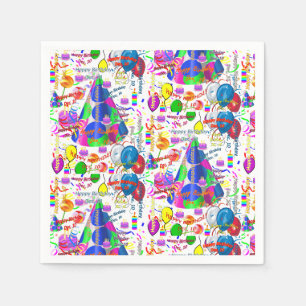Papier-Taschentücher Dezember, 10. Geburtstag Serviette