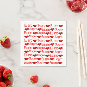 Papier-Taschentücher, rote Herzen Liebe Sogro Port Serviette