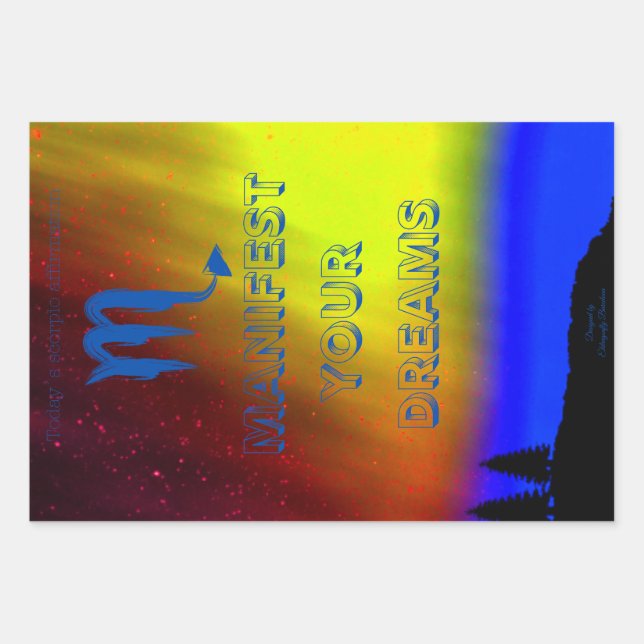 Papier umhüllen - Skorpio manifestieren Ihre Träum (Vorderseite)