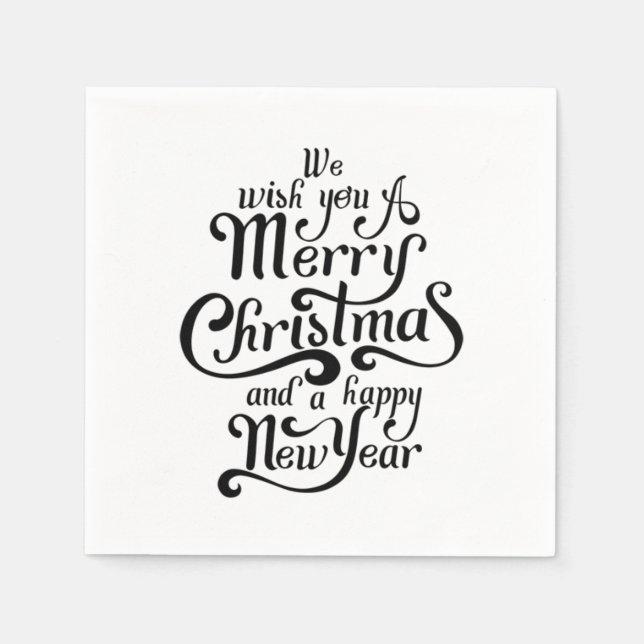 Papier und Tücher Serviette (Vorderseite)