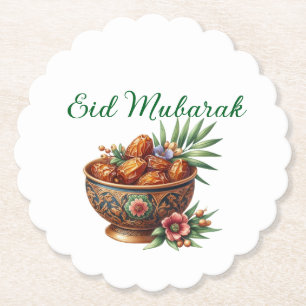 Papier-Unterlage-Eid Mubarak-Tischwäsche Untersetzer