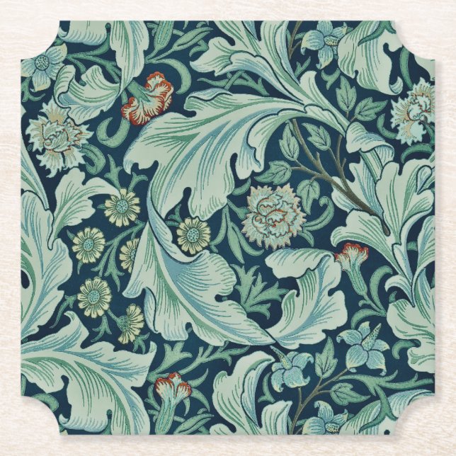 PAPIER UNTERSETZER: WILLIAM MORRIS : FLORAL UNTERSETZER (Vorderseite)