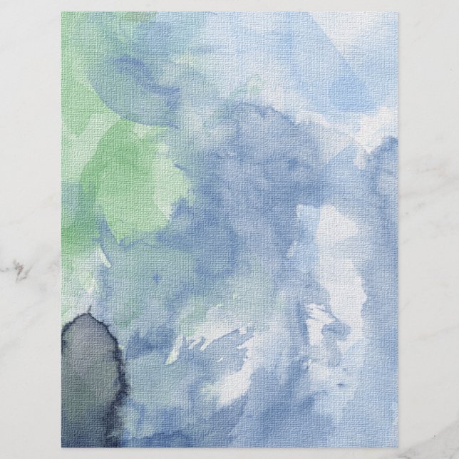 Papier, Wasserfarbe, blauer Himmel Flyer (Vorne)