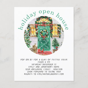 PAPIER Weihnachtsfeier Einladung Flyer Teal