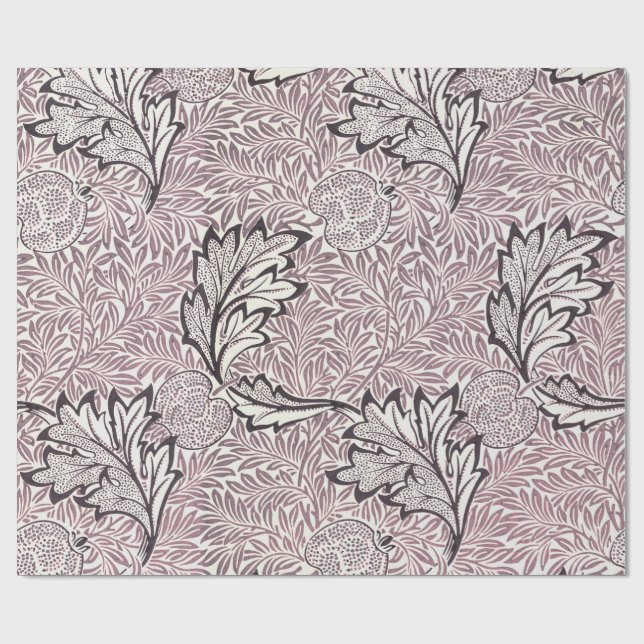 PAPIER : WILLIAM MORRIS : APPLE GESCHENKPAPIER (Flach)