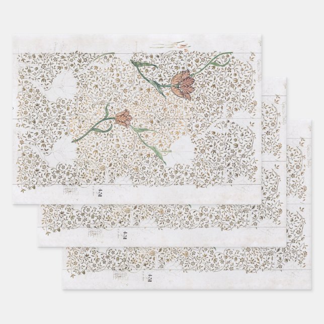 PAPIER : WILLIAM MORRIS : GARDEN TULIP (Set)