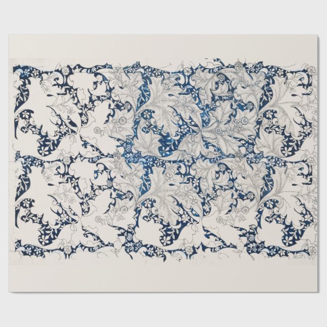 PAPIER : WILLIAM MORRIS : WALLFLOWER GESCHENKPAPIER (Flach)