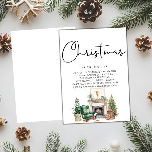 PAPIER   Winter Wonderland Weihnachtskamin Einladung